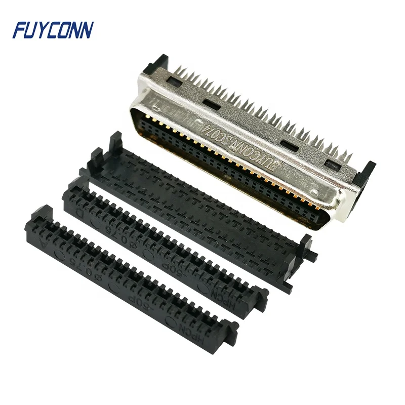 SCSI Cable CN type Servo connector 50pin 68pin 100pin SCSI Mini D Ribbon MDR Connector, 1.27mm pitch IDC SCSI Connector