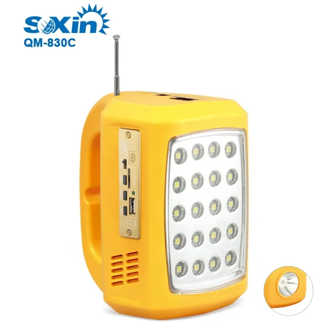 Multifunctional solar rechargeable emergency light