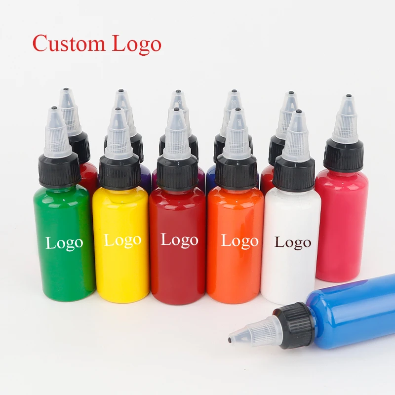 OEM Tattoo Supplies Tattoo Inks Pigment Kit 1 oz 30ml/Bottle Black Tattoo Ink for Permanent Makeup Beauty Skin Body Art