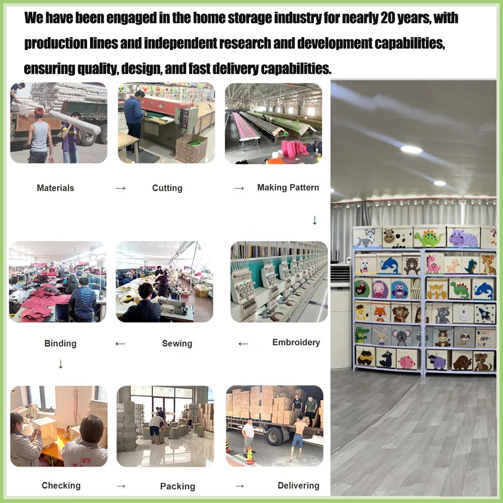 Kids Cloth Organizer Cute Safe And Environmentally Friendly Fabric Storage Bins Child Toy Storage Organizer Cabinet With Handles