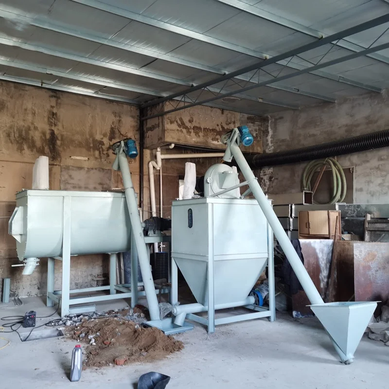 U type Farm use China small manual livestock feed mixer machine