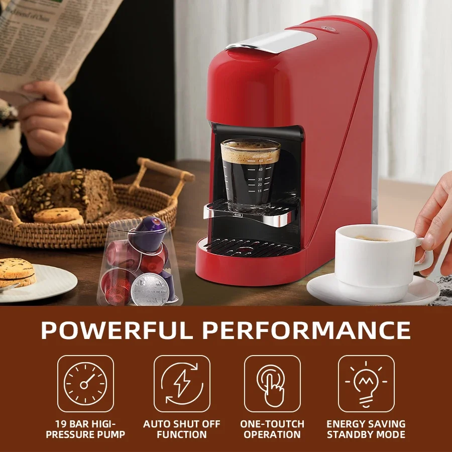 Semi-automatic Home Appliance Mini Portable Smart Portable Capsule Espresso Coffee Maker Machine