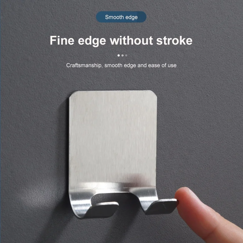 Оптовая Продажа с фабрики самоклеящийся настенный 201 держатель для бритвы из нержавеющей стали крючки ванной кухни подвесной практичный крючок