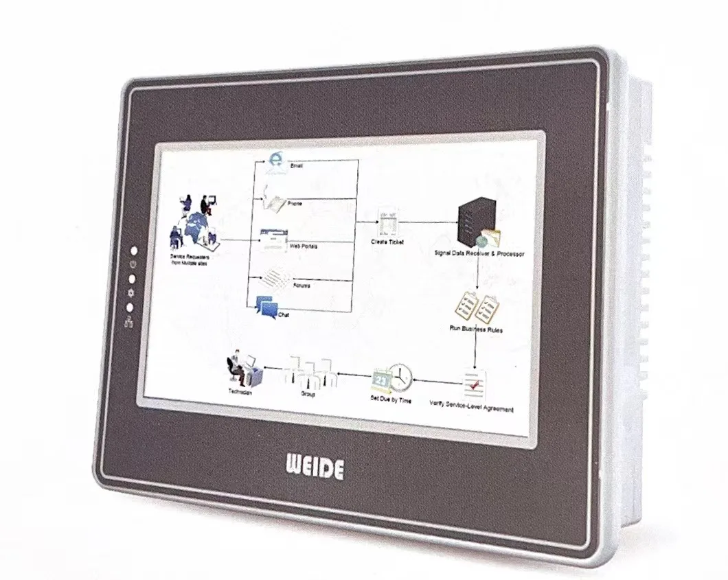 WEIDE WD070 7inch human machine interface touch screen for cnc machine hmi touch screen
