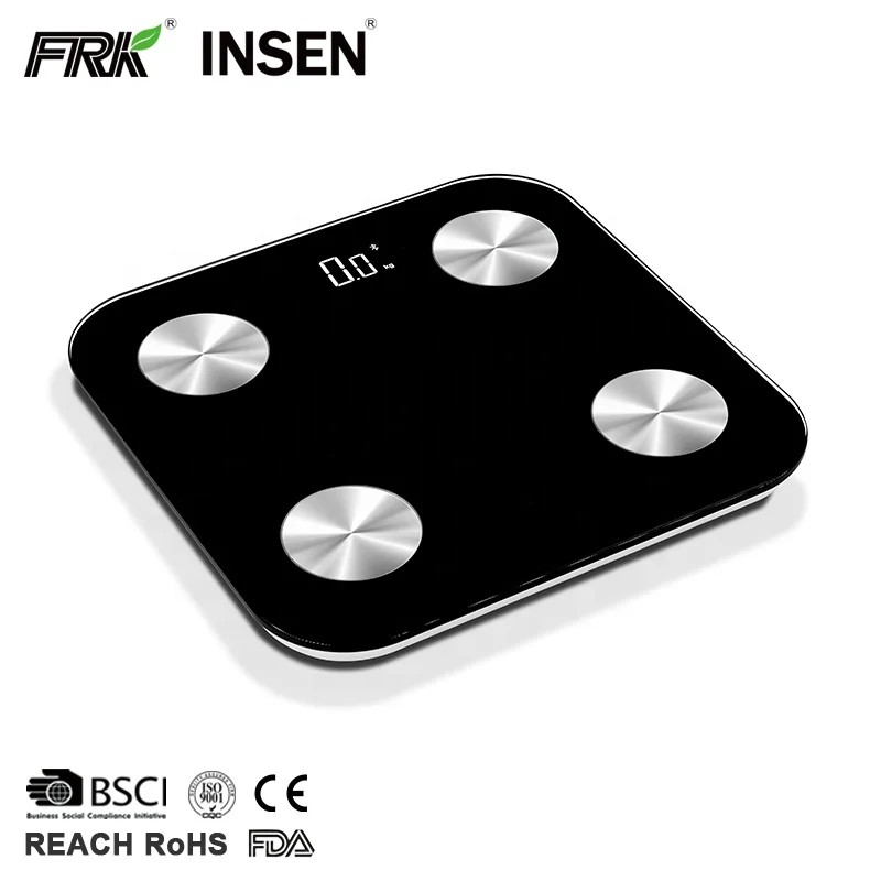 180Kg 396Lb Personal Smart Water And Fat Colorful Digital Electronics Blue tooth Bathroom Body BMI Fat Scale With App