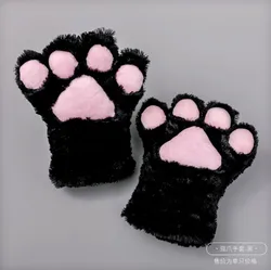 Hot Sale Japanese Cute Plush Cosplay Cat Palm Cat Paw Glove Accessories Costume Party Animal Plush Glove