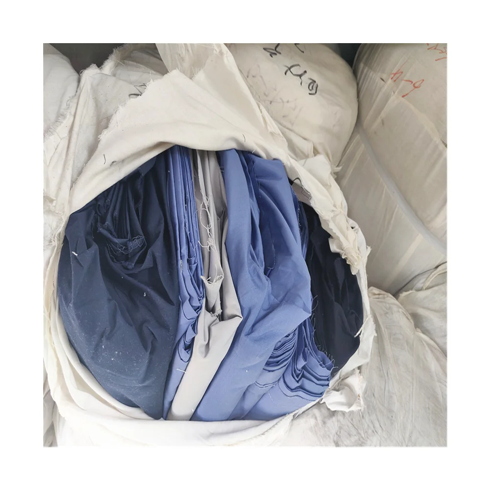ZHAORUN B grade cutting pieces cotton stocklot fabric wholesale kg price length 1m up fabric leftover shirting fabric