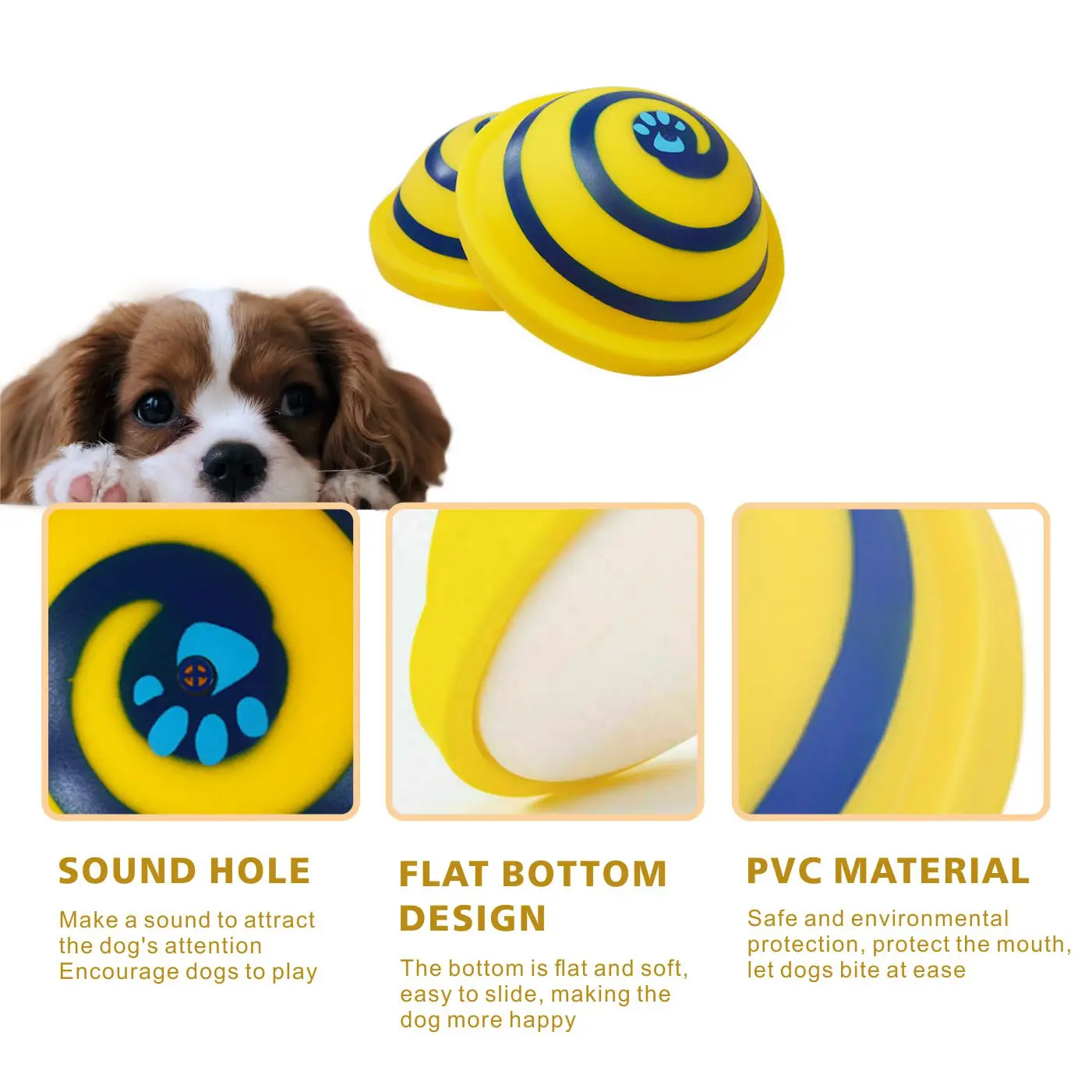 
Hot Sale High Quality Sounding Disc Soft Safe Indoor Toy Pet Dogs Toy Entertainment Pet Play Accessories Toy 