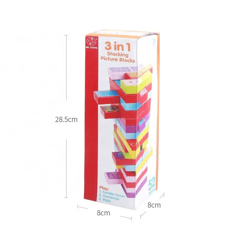 creative wooden building stacking blocks