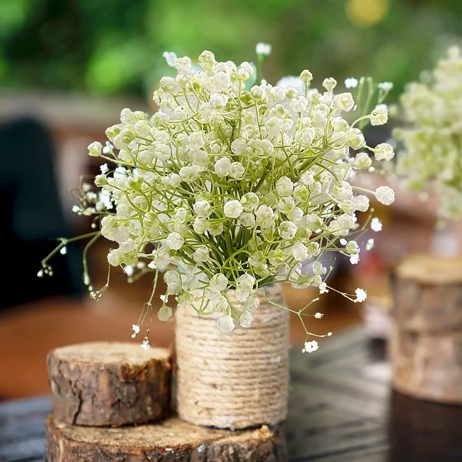 Zhuoou Decorative Gypsophila Flower Bounuet Wedding Decoration Artificial Babys Breath Flowers Wreaths And Plants For Home Decor
