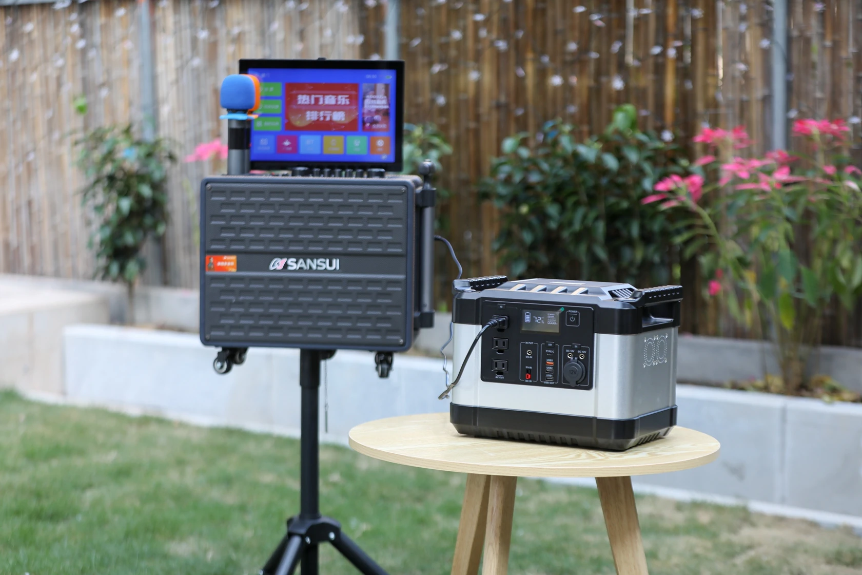 1000w Portable Solar Power Bank Station Charging Battery For Camping Emergency