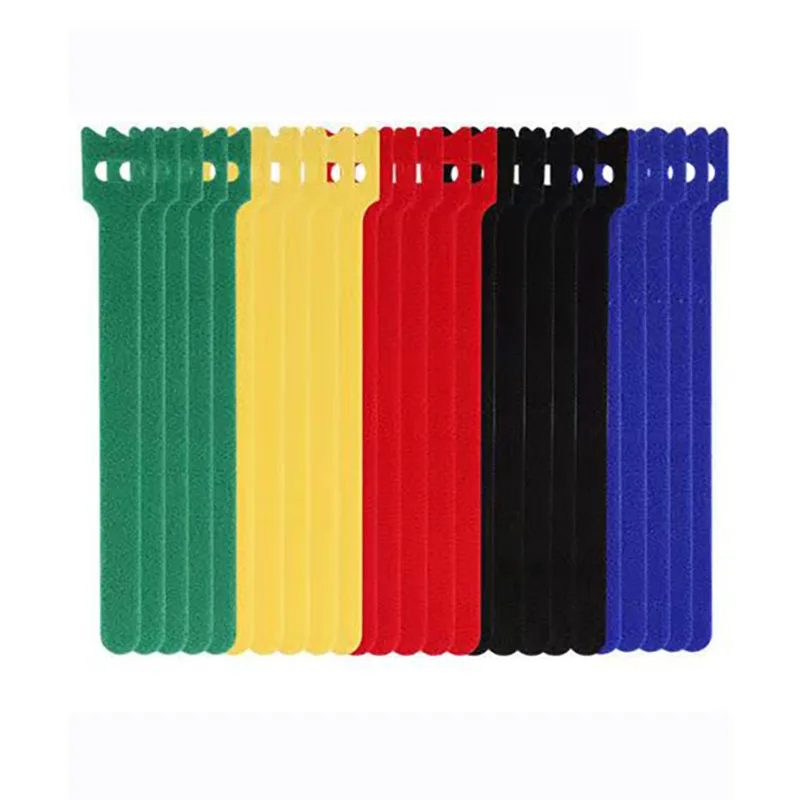 magic popular design numbered hook loop charger tightened with mounting hole white 2.5x100mm 4 cable ties