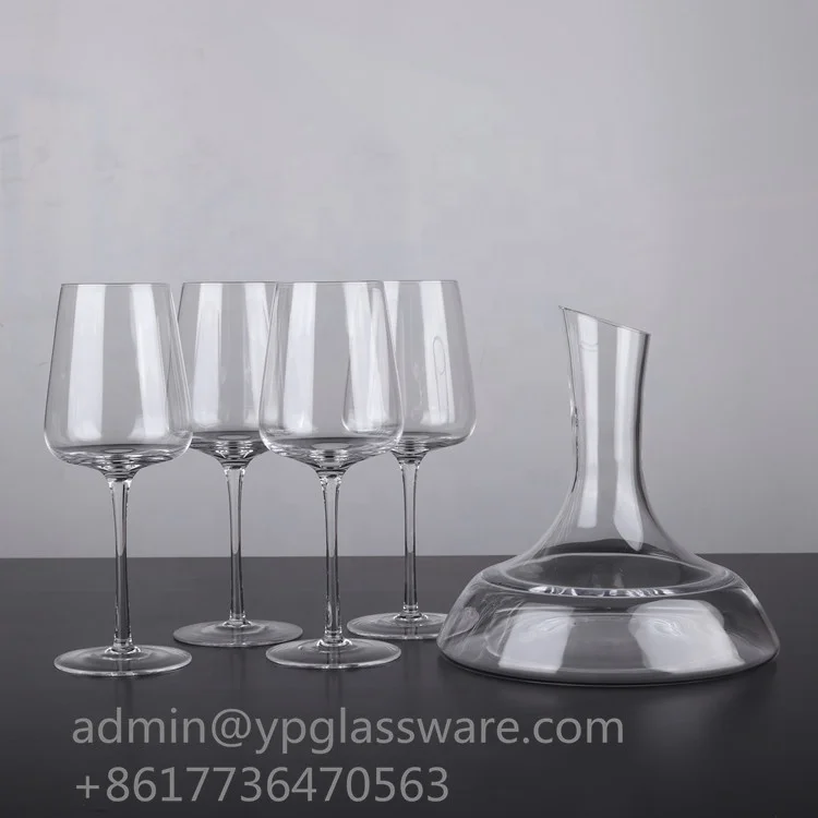 
Lead free crystal glass 1500ml whiskey luxury wine Decanter set 