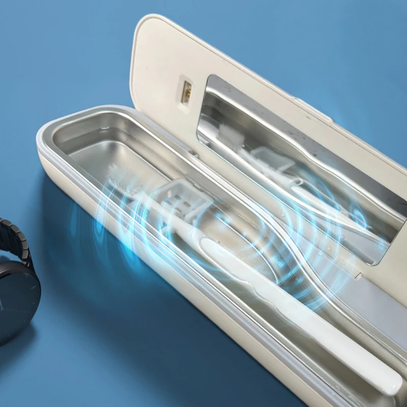 High Frequency Vibration UVC LED Light Multifunctional Disinfection Box for Watch Beauty Brush Toothbrush ultrasonic Cleaning