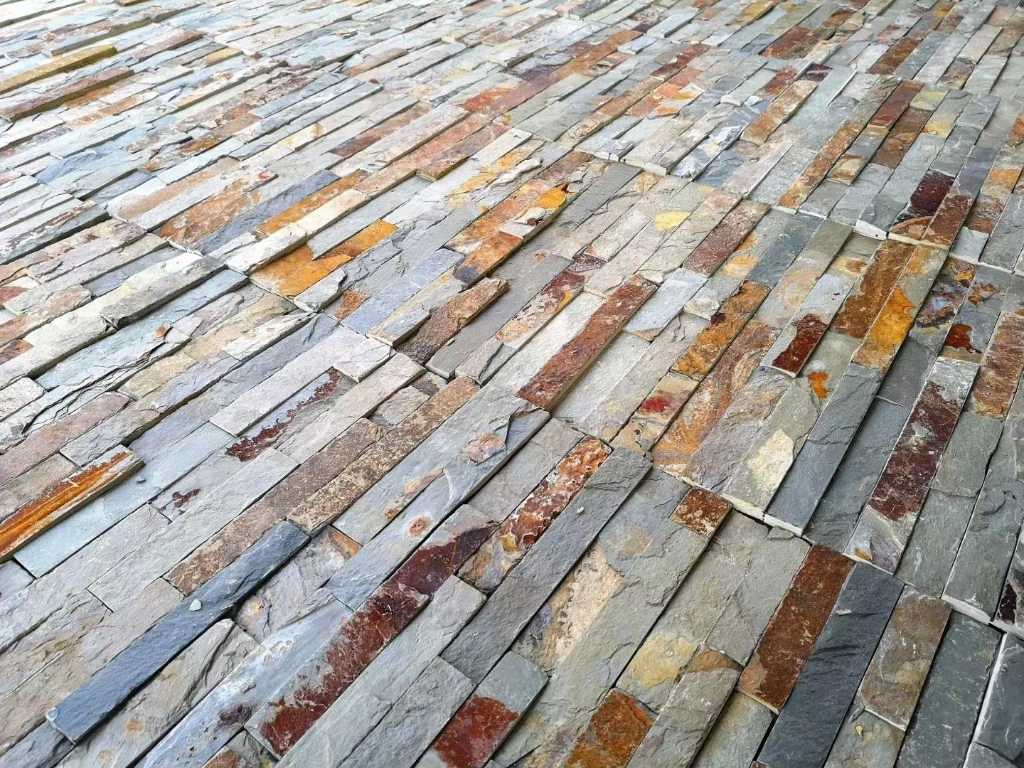China Factory Supply Natural Rusty Slate Stone