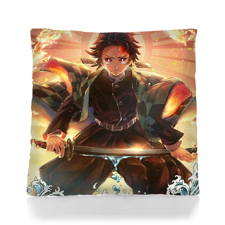Cheap wholesale custom anime 3D pillow case cartoon Demon Slayer: Kimetsu no Yaiba pillow Christmas pillow home decoration
