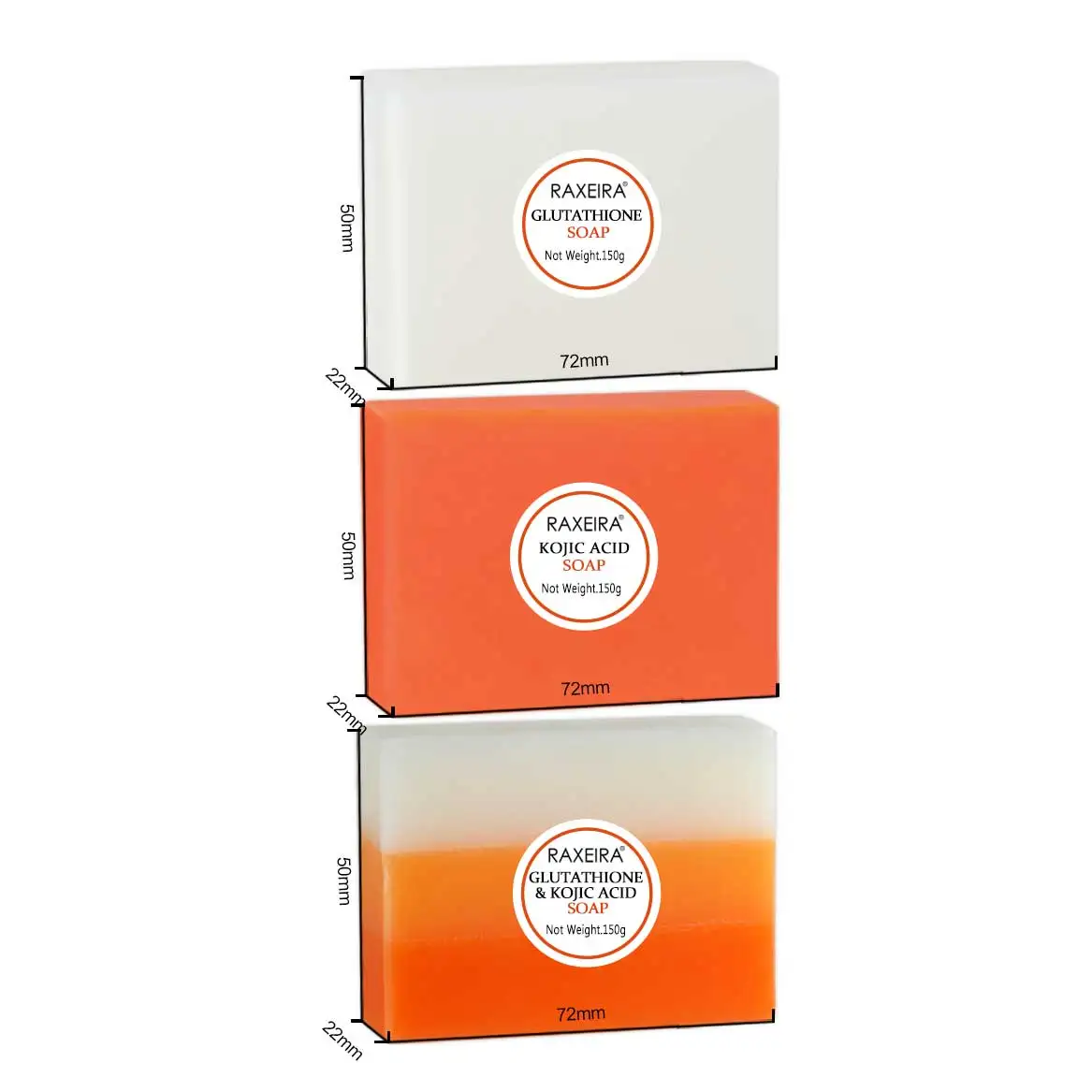 Private Label 100% Natural Handmade Dark Black Skin Lightening  Face And Body Bathing Whitening Multifunctional Kojic Acid Soap