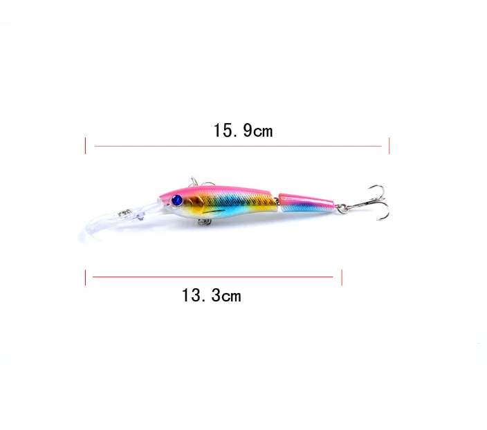 Рыболовная приманка swimbait 133 мм 13 4g совместный с разноцветными шнурками Рыба Гольян приманок для рыбалки в море baitstrong Крючки приманки depth0.5m-3