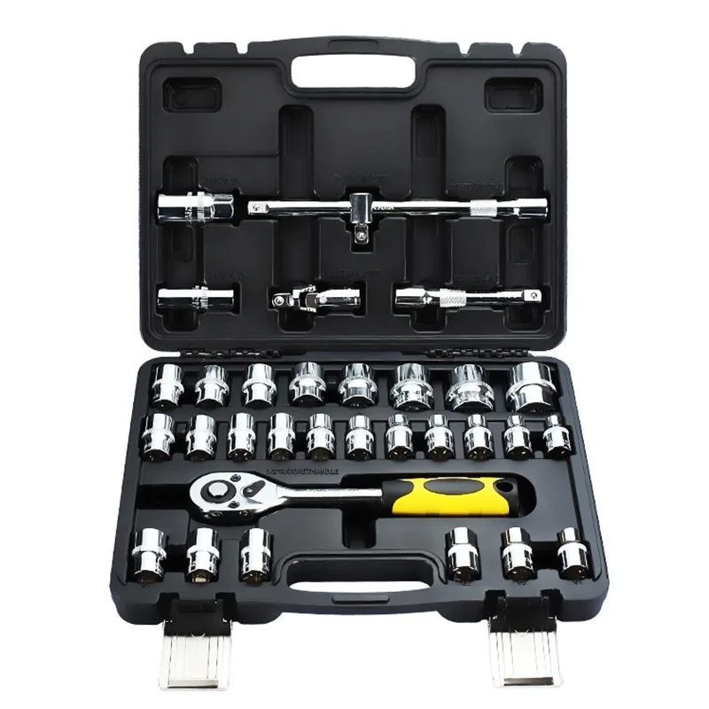 46 Pcs Car Repair Mechanic Power Tool Kit