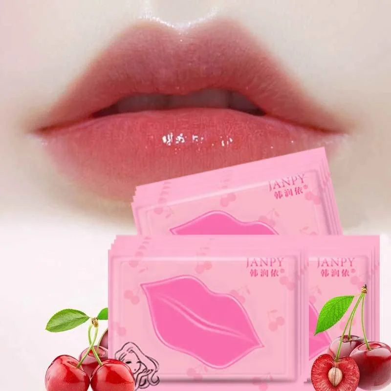 Lip care hydraulic soothing sleeping cherry lips face maskss beauty collagen crystal mouth pink beauty collagen lipmask