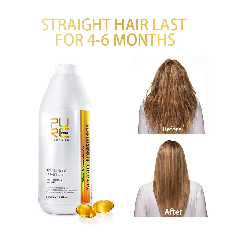 professional Brazilian keratin hair smoothing straightening treatment