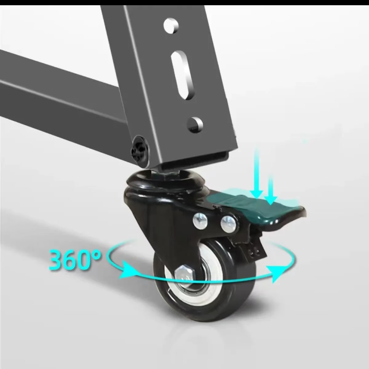 Suit For 32-65 Inch Vesa 900*600mm 30 Degree Monitor Floor Stand Cart Triangular Low Height Mobile TV Stand  With Wheels