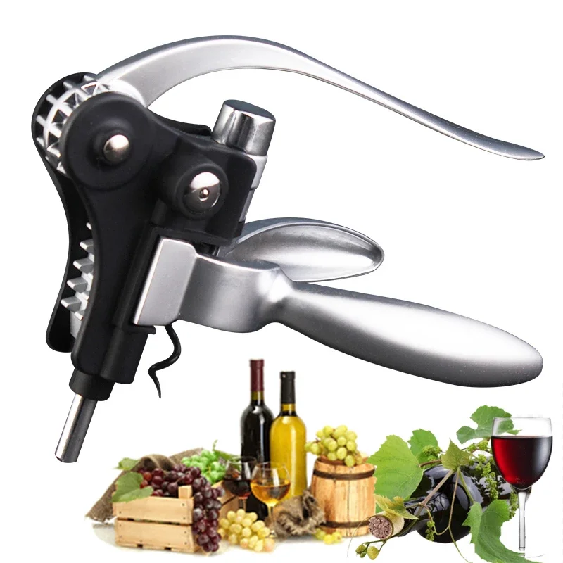 Lever Design Wine Opener Kit And Foil Cutter Metal Rabbit Corkscrew Wine Accessories Gift Set Wine Bottle Opener