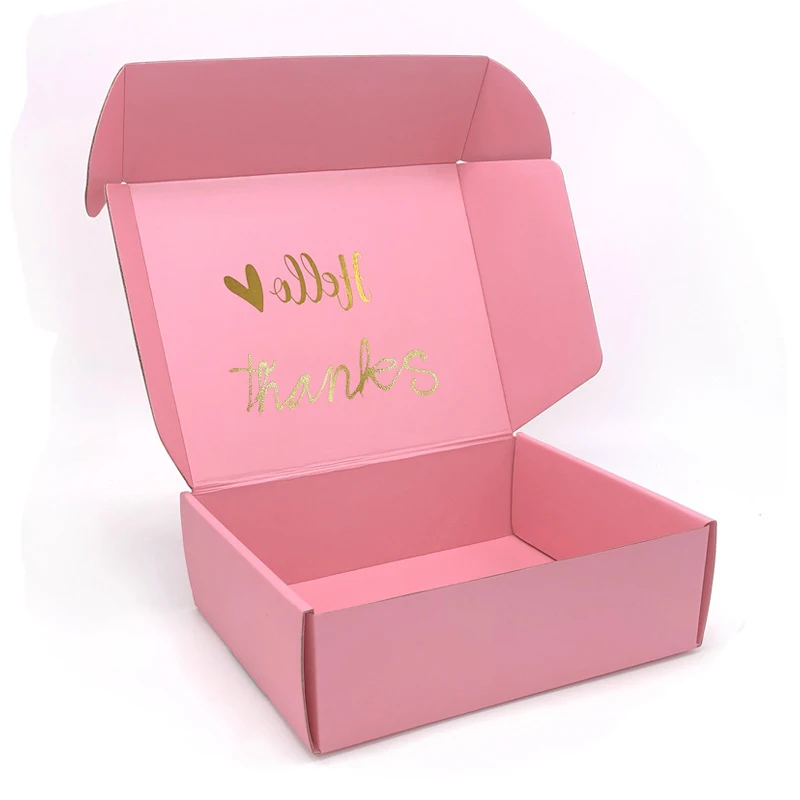 Biodegradable Shipping Box Custom Brand Hair Packaging Cardboard Makeup Sets Cosmetic Shipping Mailing Boxes For Clothing