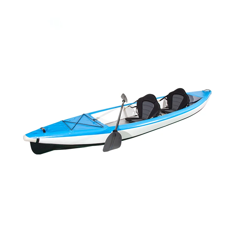 Portable Double Seat Kayak Foldable Inflatable Fishing Boat Canoe Outdoor 2 Person Kayak