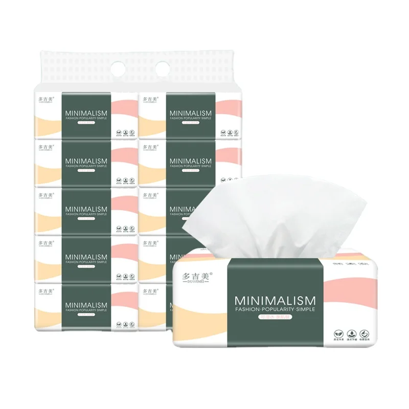 Cleaning Soft Pack Facial Tissue Paper 3ply Virgin Wood Pulp Tissue Paper