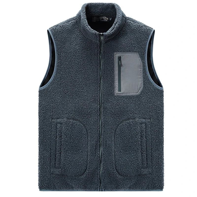 Fleece Wearproof Soft Windproof Vest for Warmth Mens outerwear