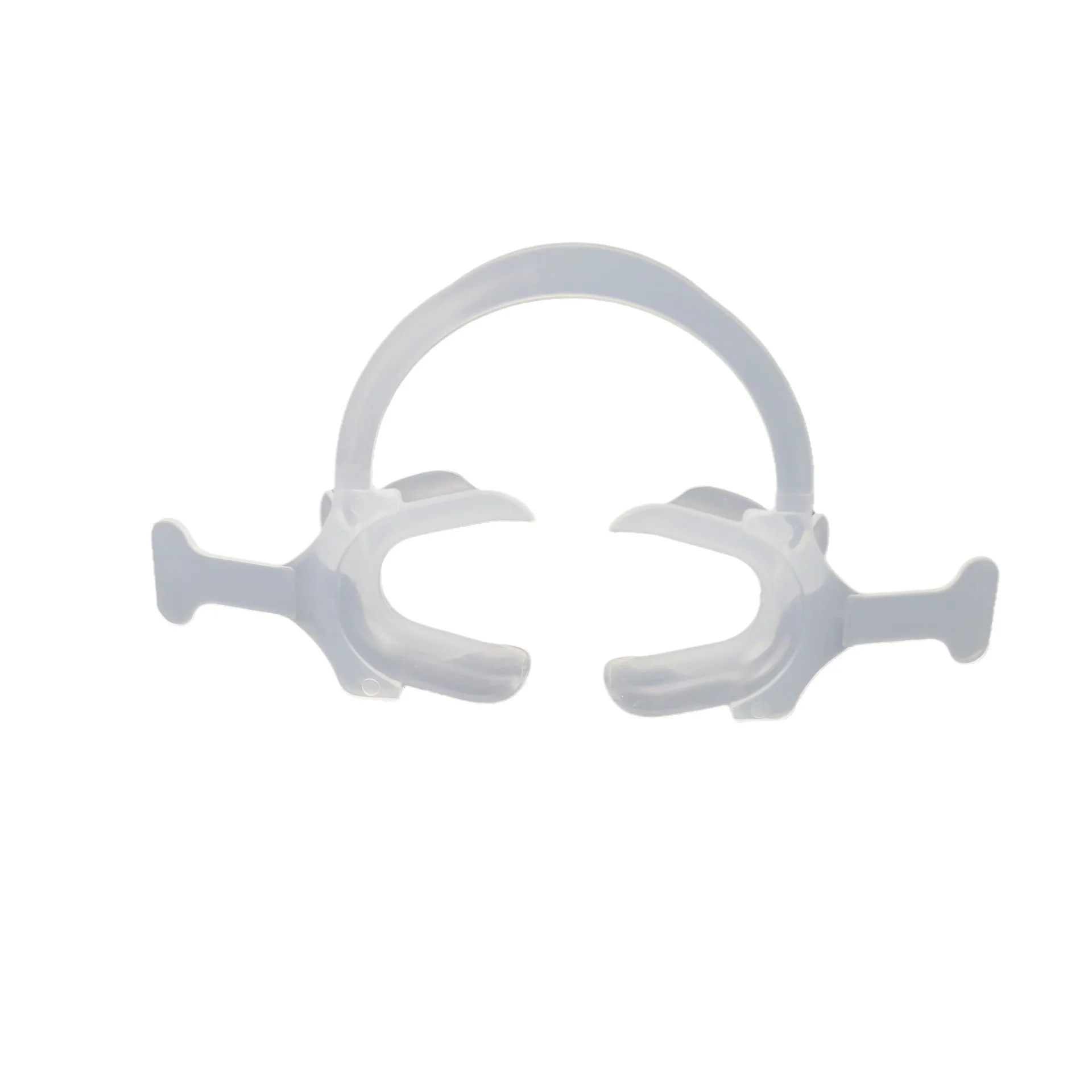 Dental Cheek Lip Retractor Mouth Opener C-Shape with Handle White Small/Big (big)