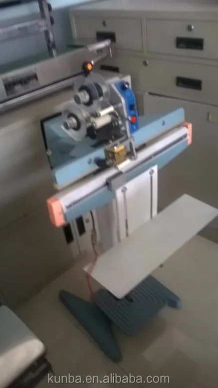 
KUNBA CE PFS350JT Heat Sealing and Printing date of Discharge Date Machine for Plastic bags band 