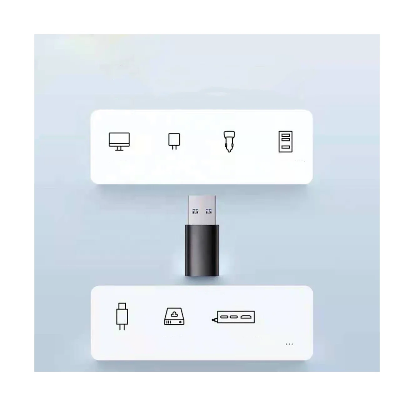 USB C Female to USB A Male Adapter for wall charger Car charger power bank to adaptor A port