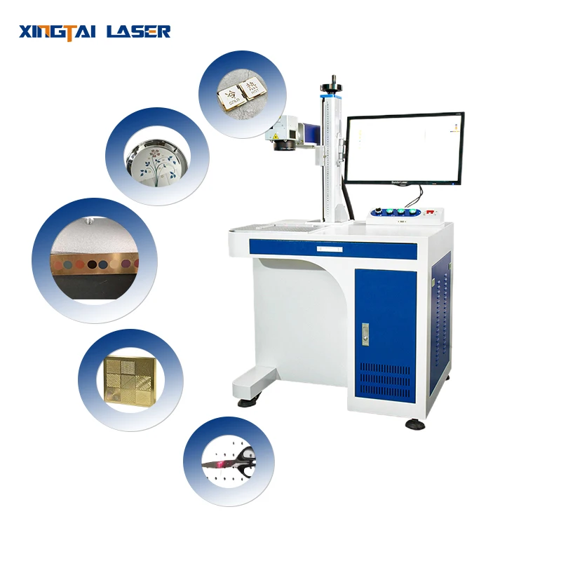 MOPA Desktop Portable All-In-One Optical Fiber Laser Marking Machine Desktop Portable 3d Fiber Laser Marking Machine