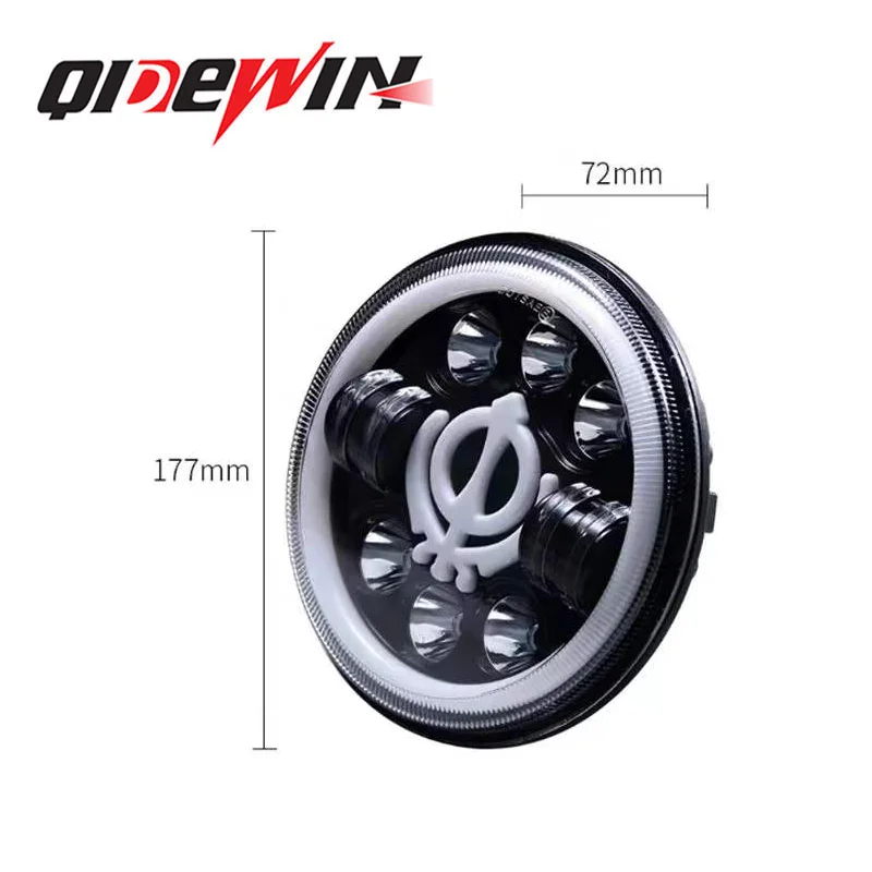 QIDEWIN 80W new product Hi Lo Beam Headlamp 7inch led light Turn Signal Fit Lada Niva 4X4 Offroad Car Accessories 12V 24V DC