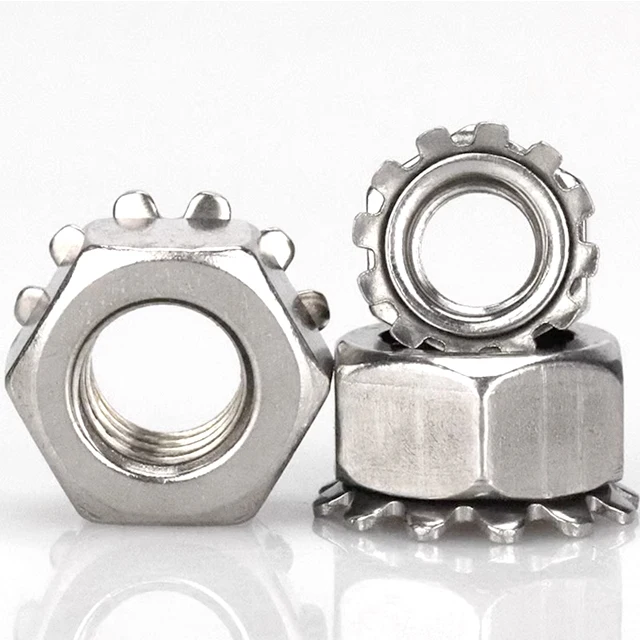 Stainless steel SUS304 SUS316 K lock nut M3 M4 M5 M6 M8 M10 M12 k nuts