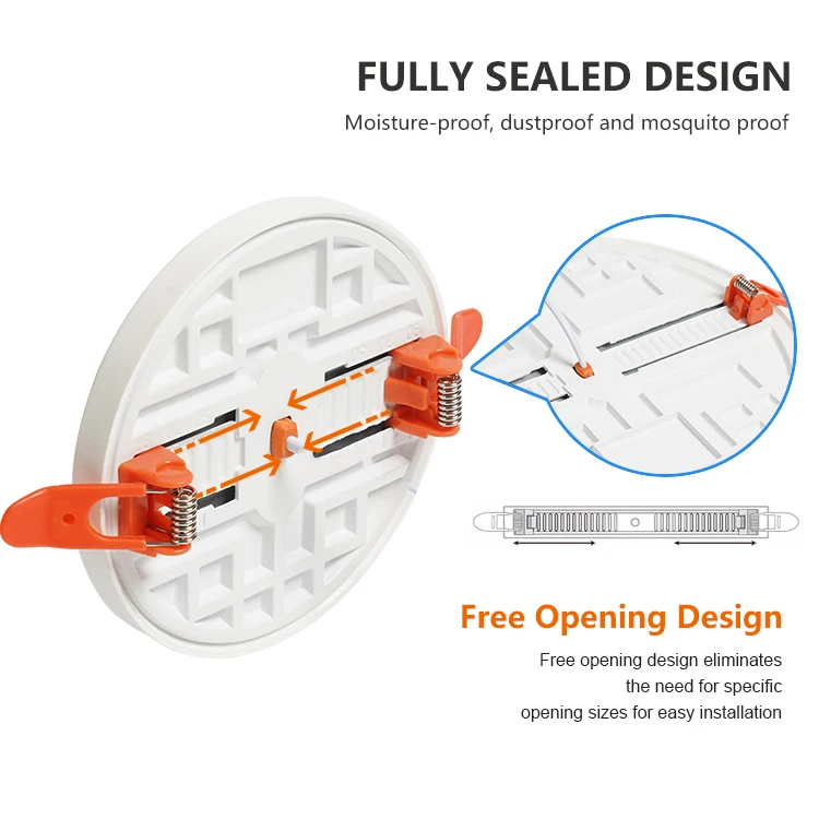 Good Price Aluminum Housing 9w 18w 24w 36w SMD Recessed Round Led Ceiling Panel Light