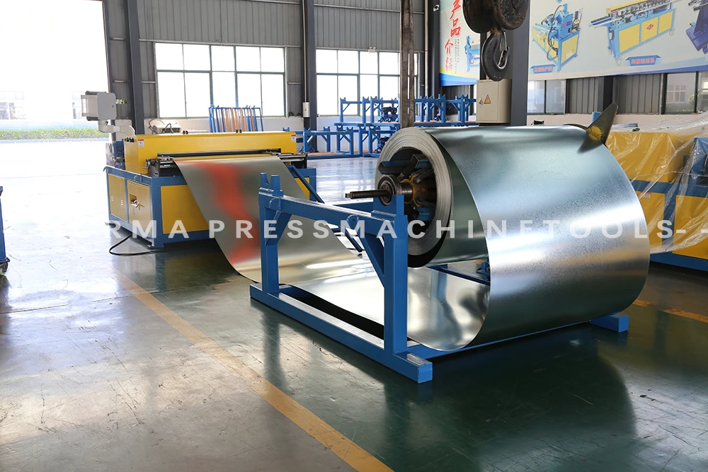 Straight Auto Duct Work Pipe Forming Line 5/HVAC Rectangular Making Machine Line V/Auto Pipe Duct Production Machine Line 5