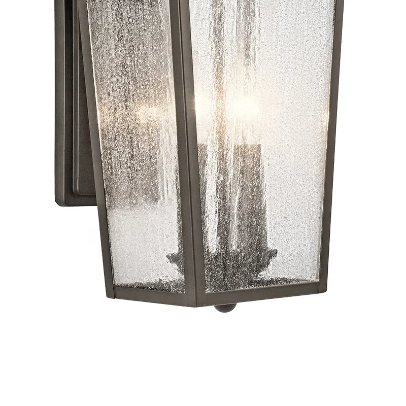 Modern Waterproof Hotel Outdoor Wall LAMP Aluminum Glass Shade VILLAS Garden Simple Bronze Incandescent Bulbs