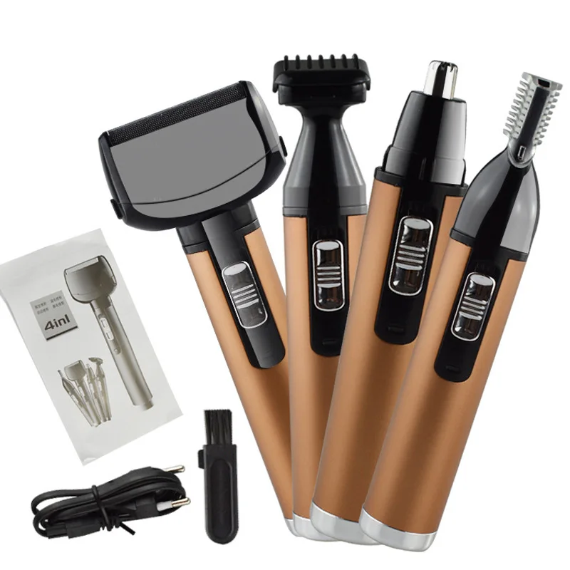 Перезаряжаемый триммер для волос в носу, перезаряжаемый мужской нож для удаления волос на спине, безболезненный нож для бритья, бритва для удаления бровей