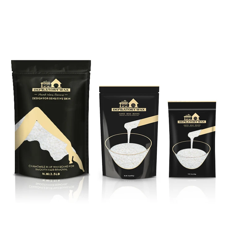 Perfect for All Sensitive Areas Hypoallergenic Rosin Free Body Hard Wax Beans White Waxing Beads Hair Removal