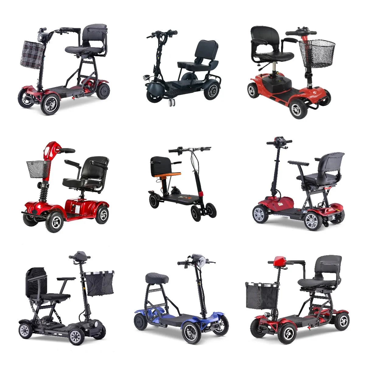 3 wheel light weight portable  eldery wholesale new foldable 48v electric mobility adult three wheels electric e scooters