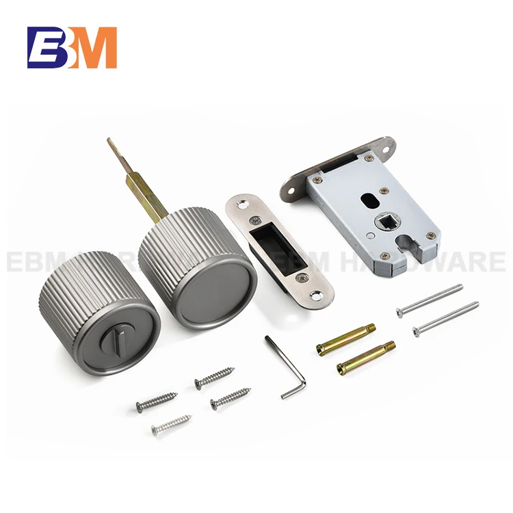 Simplicity and light luxury magnetic silent door knob spherical door handle lock for wooden interior door