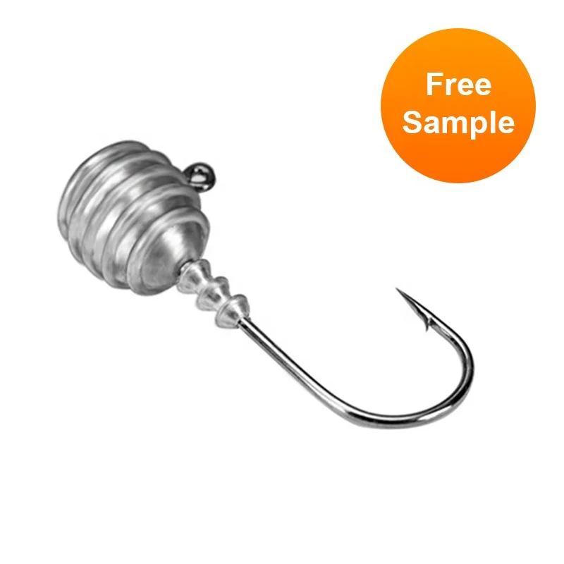Factory direct sale 5g Barbed Hook lead weight jig head lead fishing tackle hooks