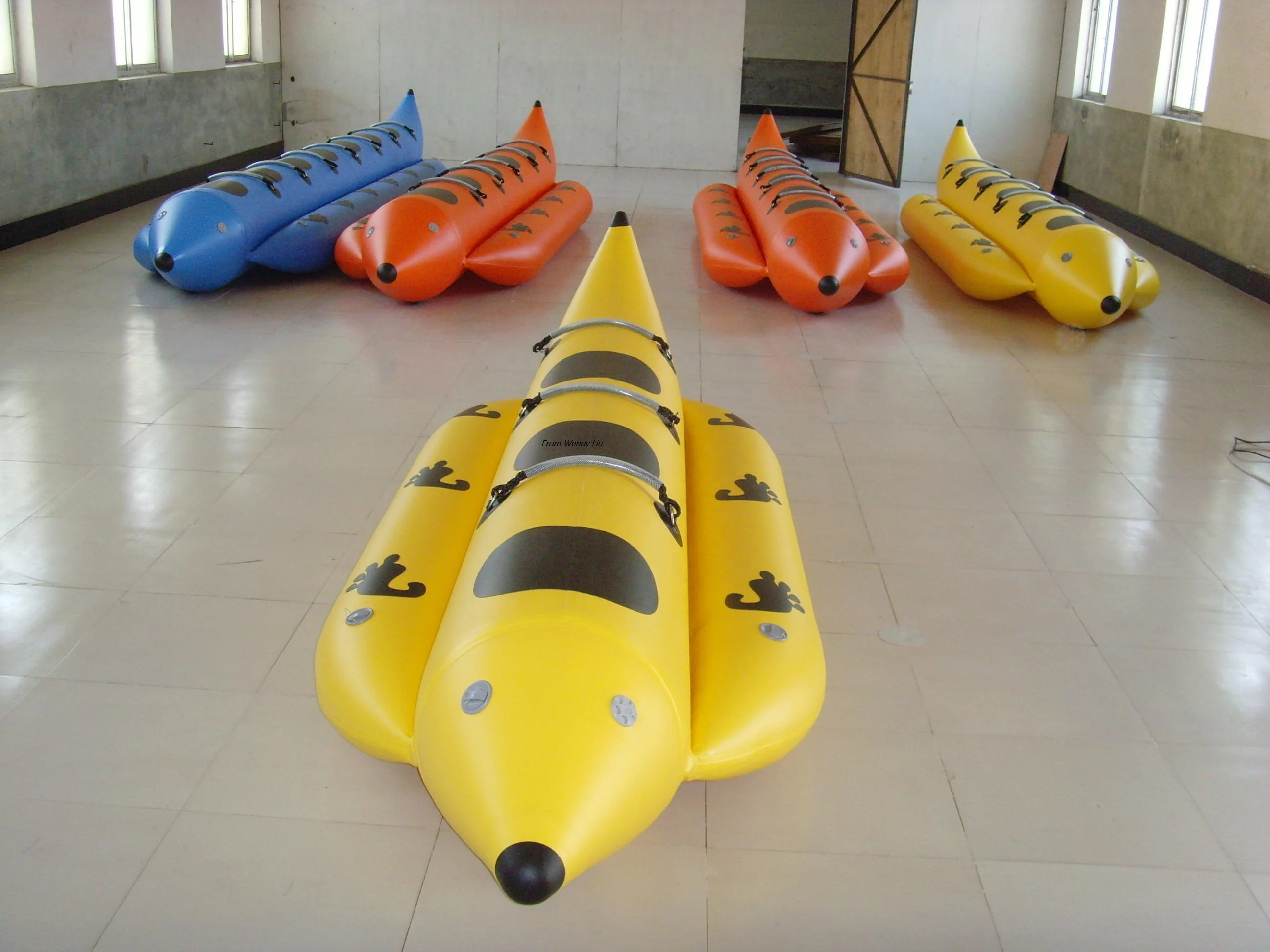 Развлекательная игра, надувные плавающие игрушки, желтая надувная Банановая лодка для продажи