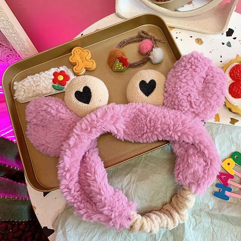 
Women Cute Microfiber Bow Face Makeup Headbands 