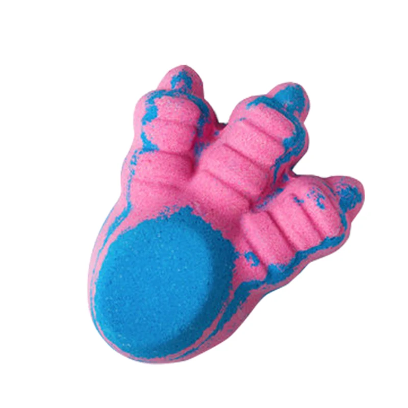Hot Sale OEM ODM Luxury Natural Plant Big Foot Bath Bomb lushing shower bath bombs foot shape fizzies
