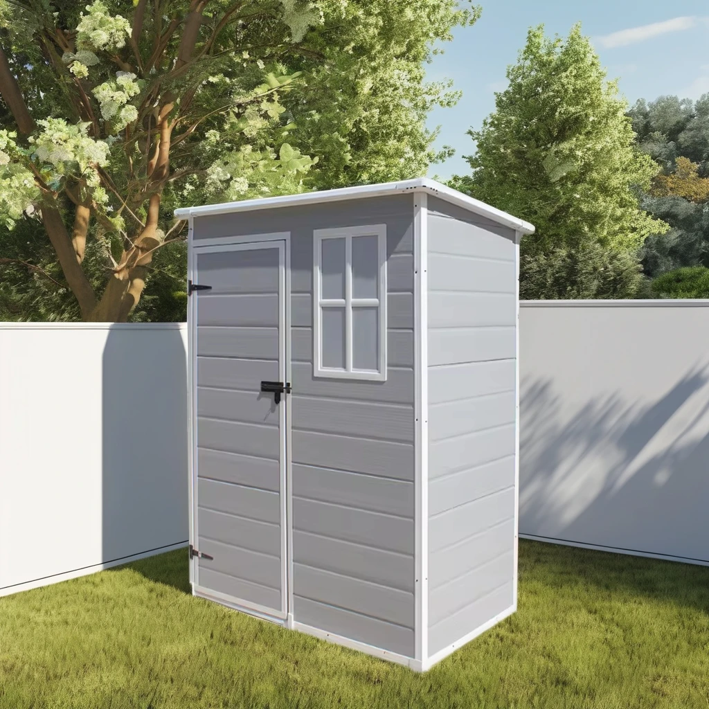 Outdoor Storage Durable Tool Shed Garden Plastic Shed Multi-function Tool Storage House For Yard Lawn