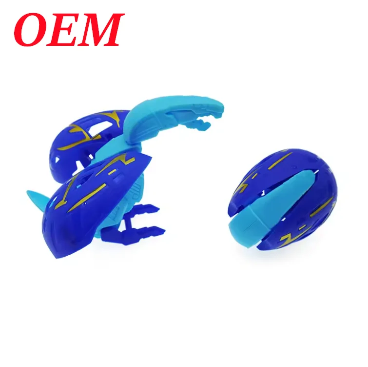 OEM New Style Plastic Deformation Dinosaur Egg Without Printing For Dinosaur Head For Kids Early Education Deformed Toys